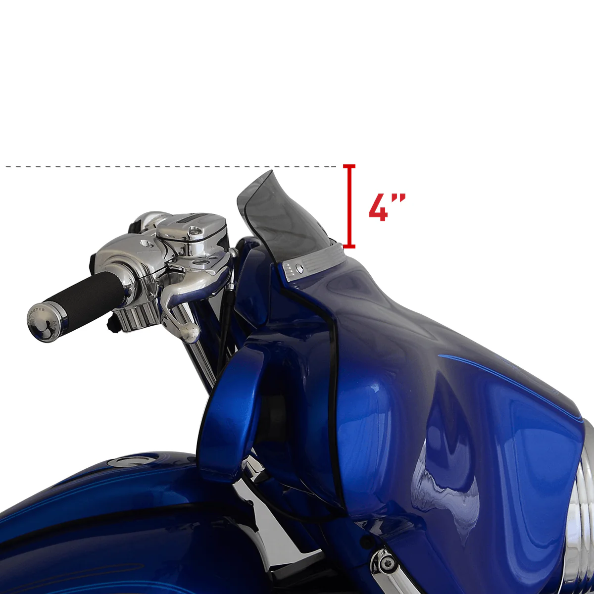 Flare® Windshield for Harley-Davidson® 1996-2013 Street Glide (FLHT, FLHX) - Image 3