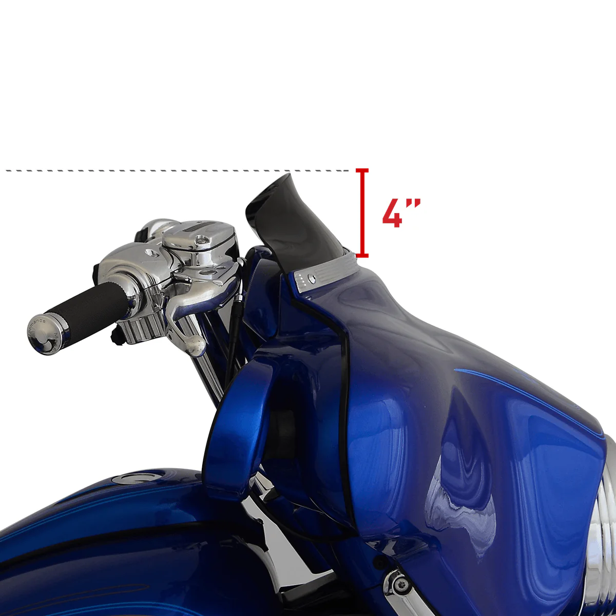 Flare® Windshield for Harley-Davidson® 1996-2013 Street Glide (FLHT, FLHX) - Image 4