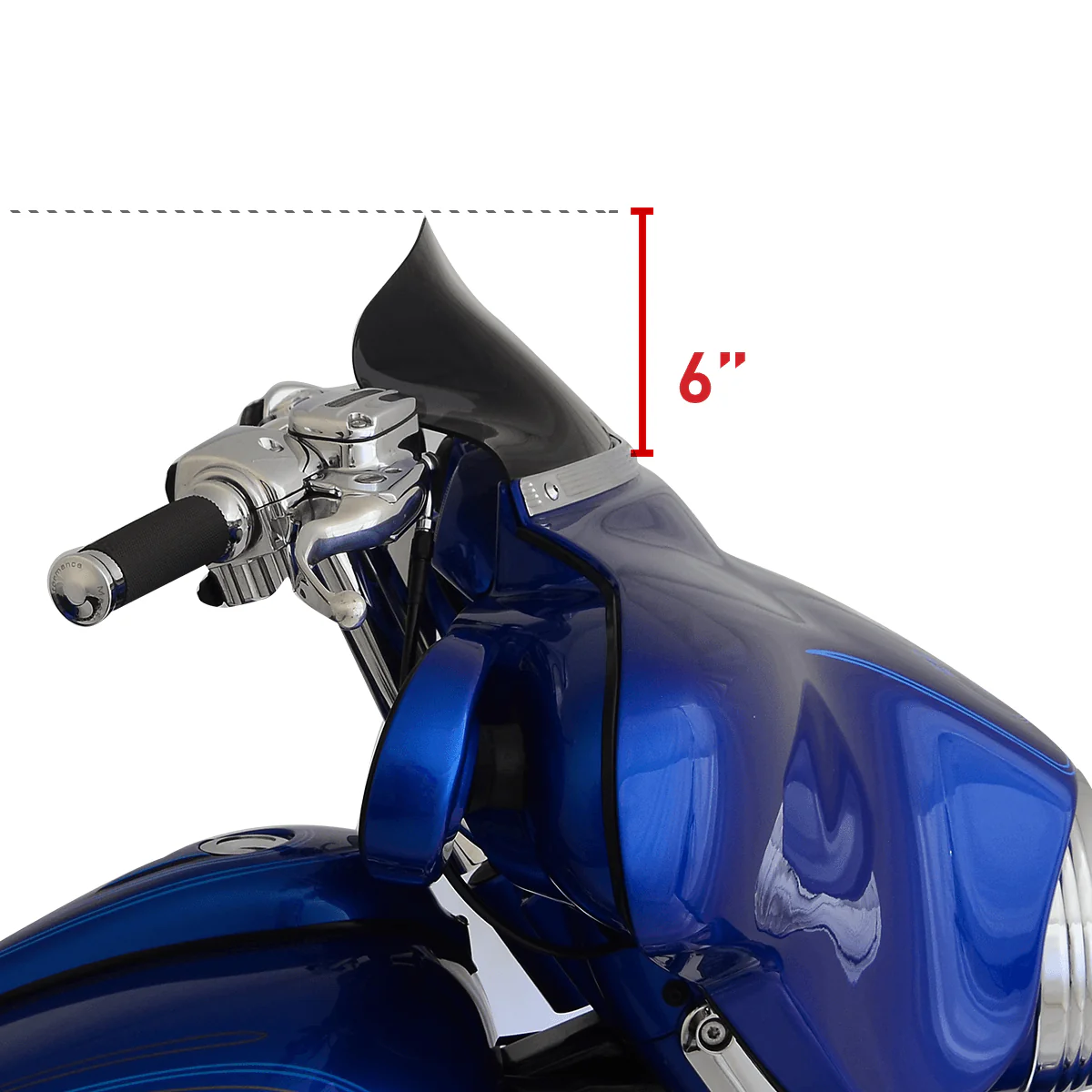 Flare® Windshield for Harley-Davidson® 1996-2013 Street Glide (FLHT, FLHX) - Image 6