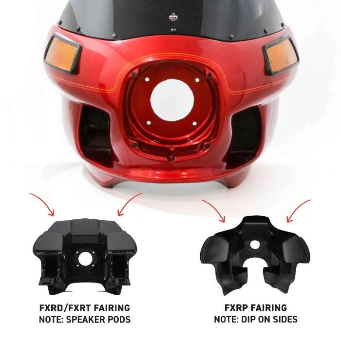 FlareĀ® Windshield for Harley-DavidsonĀ® FXRP, FXRT and FXRD Style Fairings - Image 11