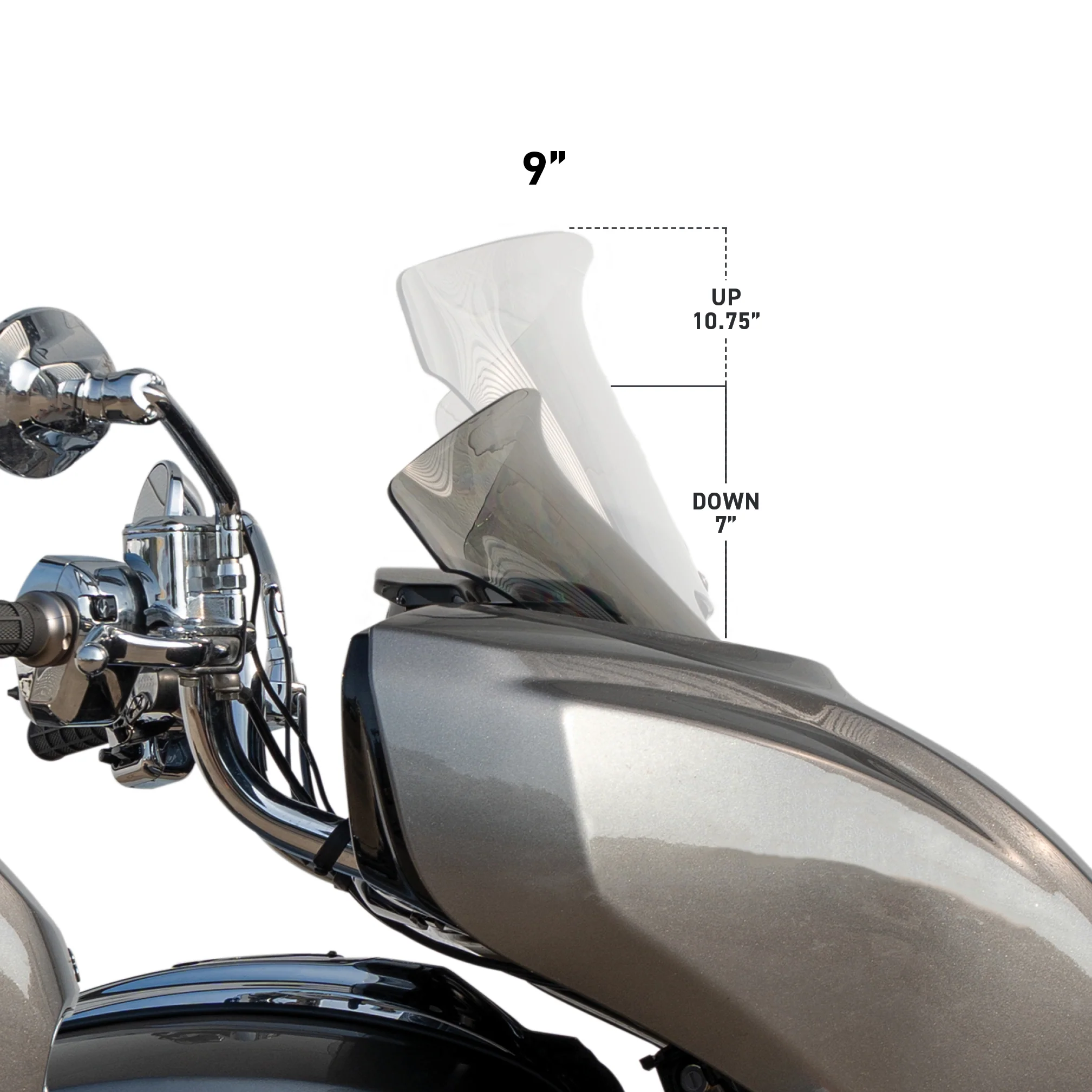 Flare® Windshield for Indian® 2025-2026 Chieftain & Roadmaster PowerPlus - Image 3