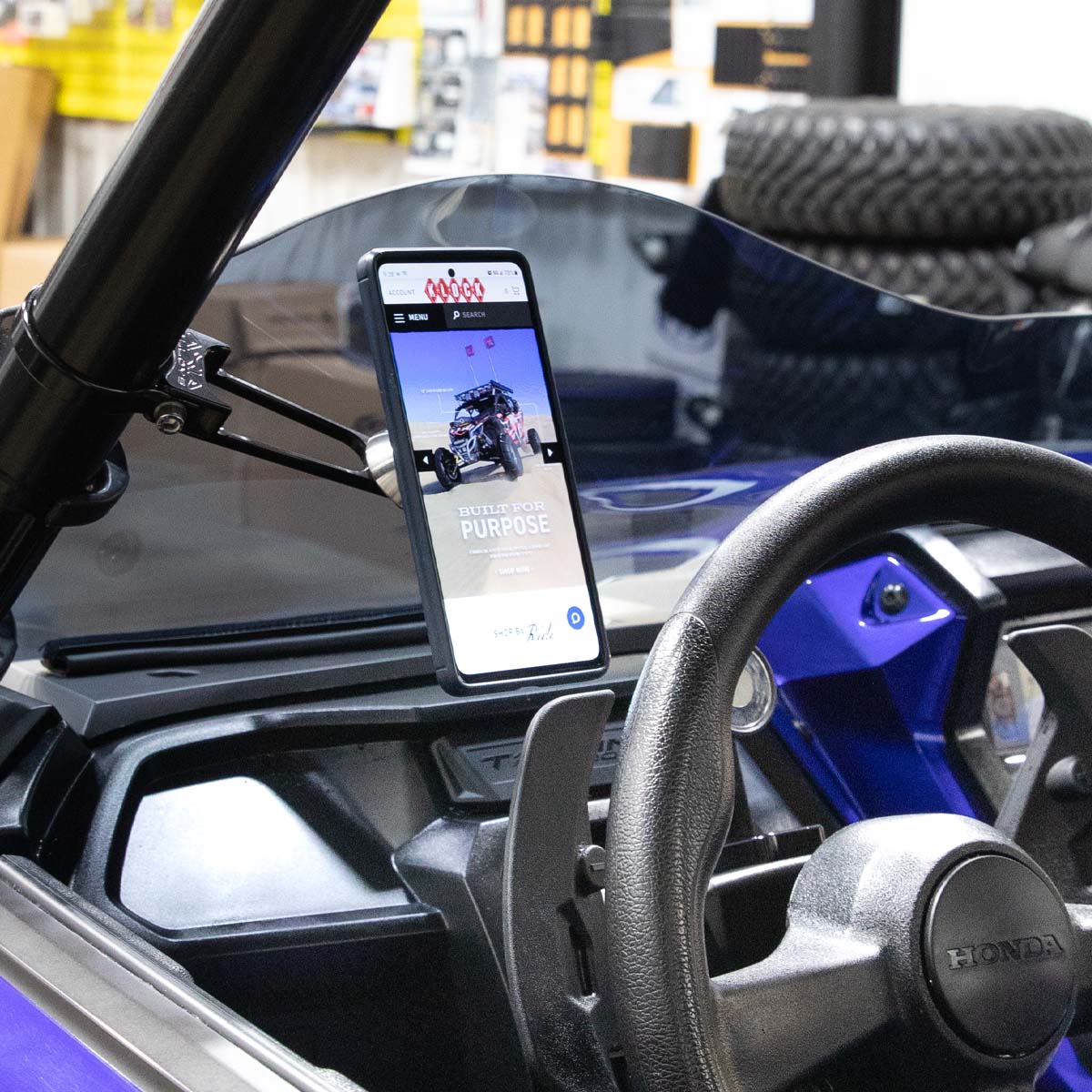 iOmounts® Offset Roll Cage Magnetic UTV Phone Mount - Image 3