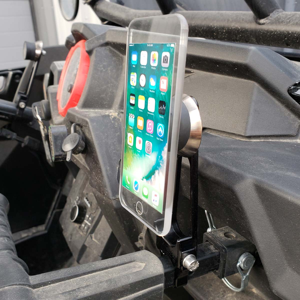 iOmountsĀ® Passenger Grab Handle Magnetic Phone Mount for PolarisĀ® RZR - Image 7