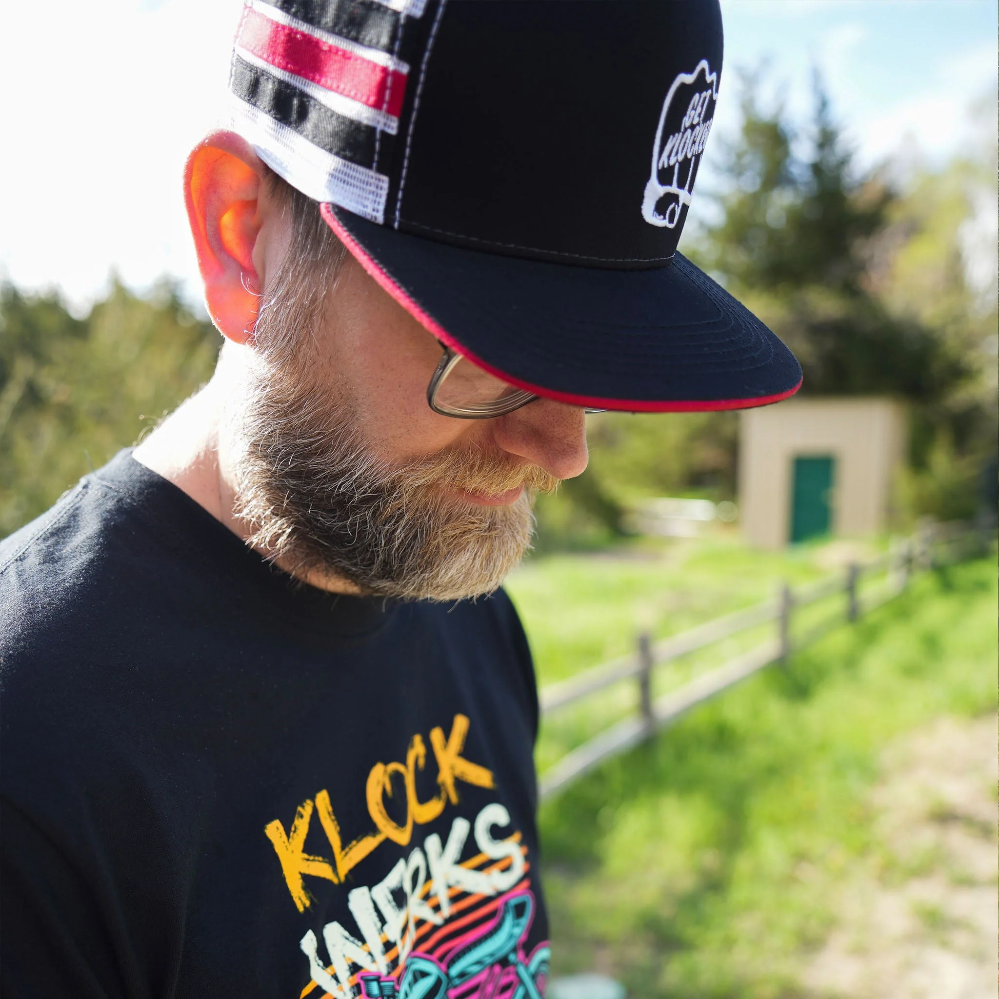 Klock Werks Fist Bump Stripe Trucker Hat for Men - Image 10