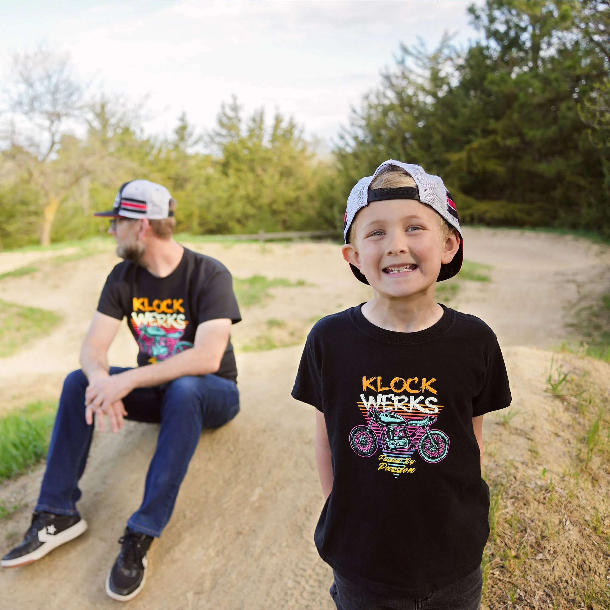 Klock Werks Fist Bump Stripe Trucker Hat for Youth - Image 7