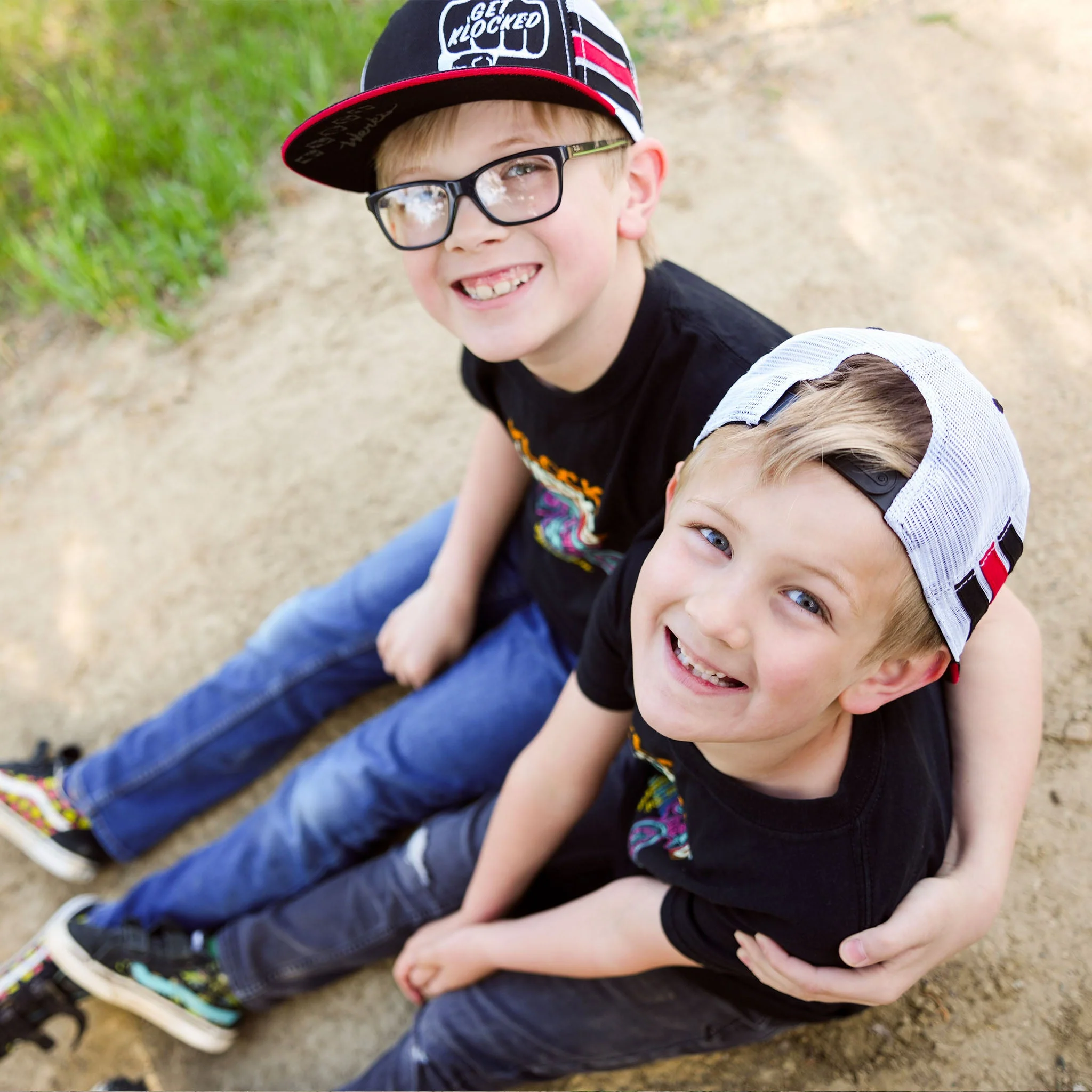 Klock Werks Fist Bump Stripe Trucker Hat for Youth - Image 8
