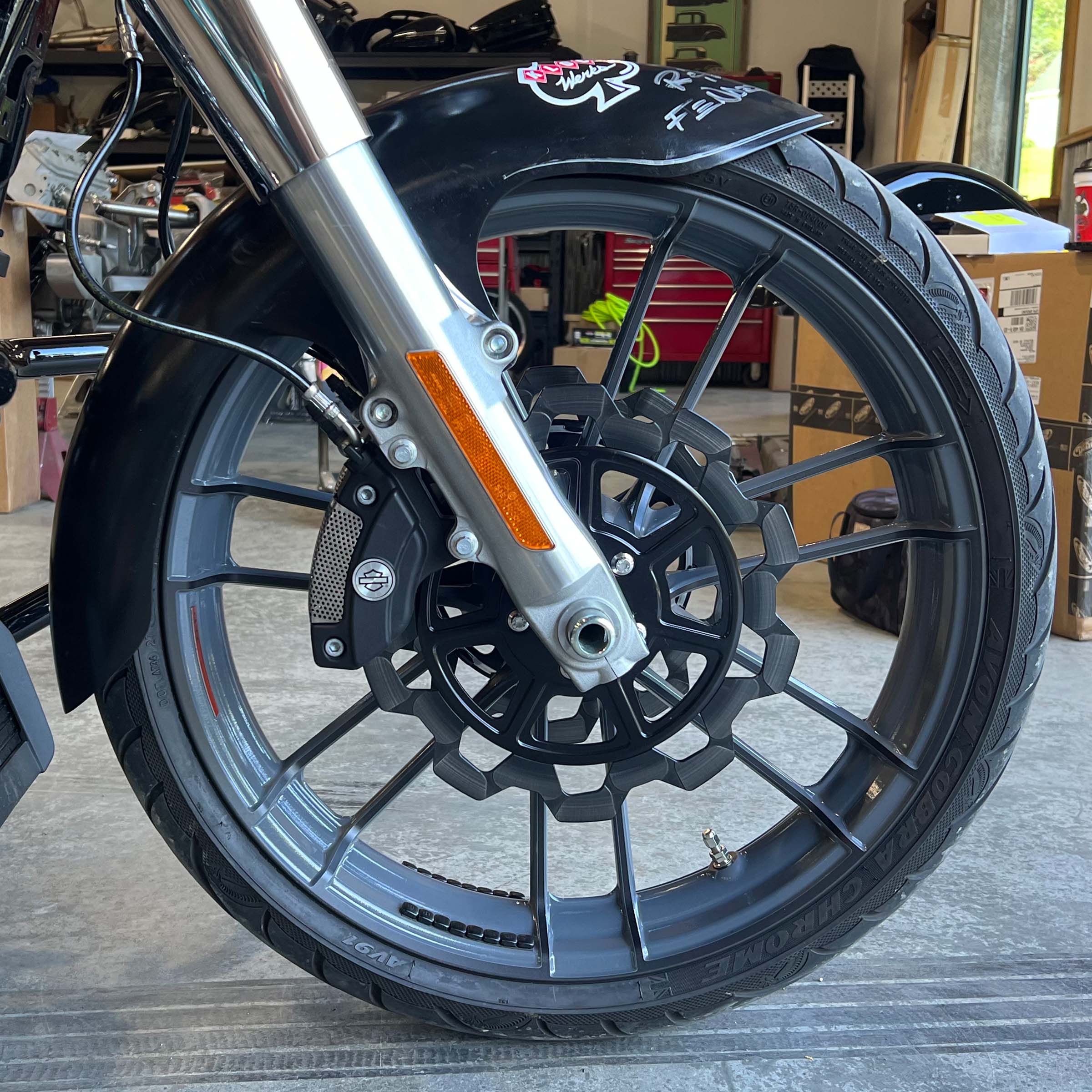 Steadfast Tire Hugger Front Fender Mounting Blocks H-D ® 2014-2026 Street Glide Road Glide Road King - Image 9